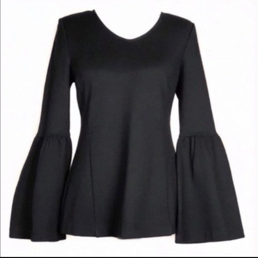 It's a Party bell sleeve black top in black by CAbi #3500, size XS.